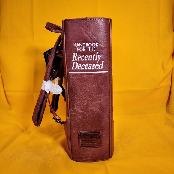 Loungefly Beetlejuice Handbook For The Recently Deceased Pin Trader Backpack NEW